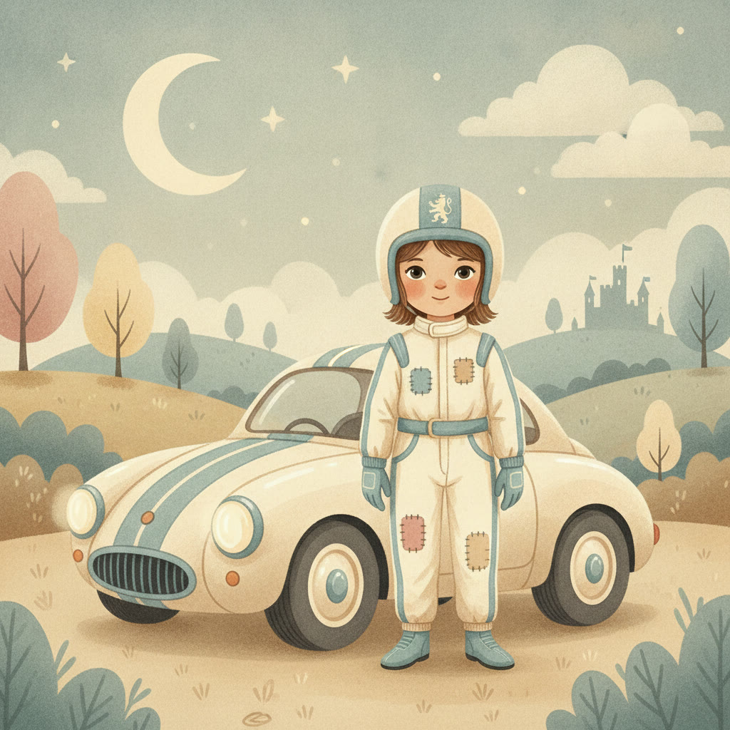 Ilustrace k příběhu o závodnici Elišce Junkové