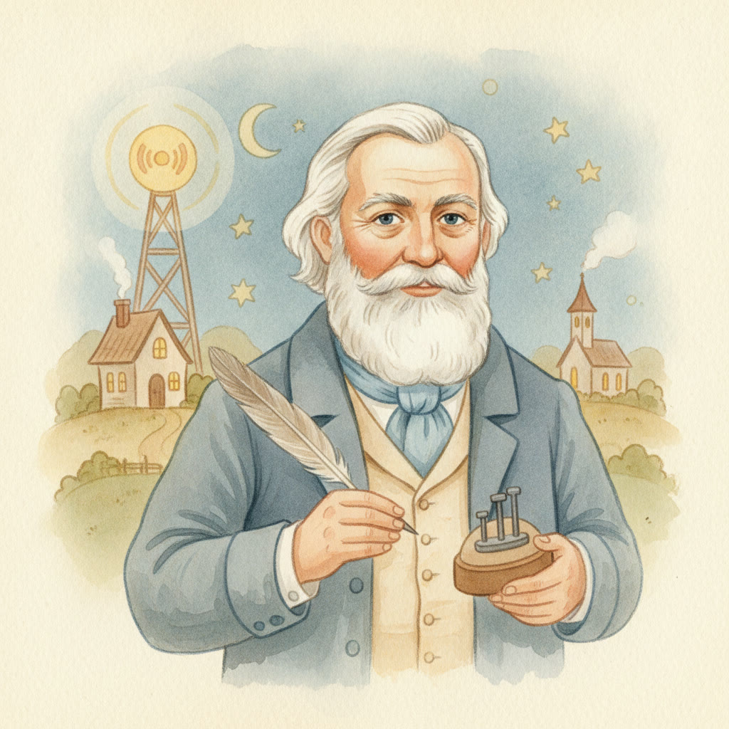 Ilustrácia: Jozef Murgaš, priekopník bezdrôtovej telegrafie