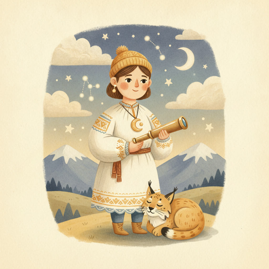 Ilustrácia: astronómka Ľudmila Pajdušáková, ktorá objavila päť komét