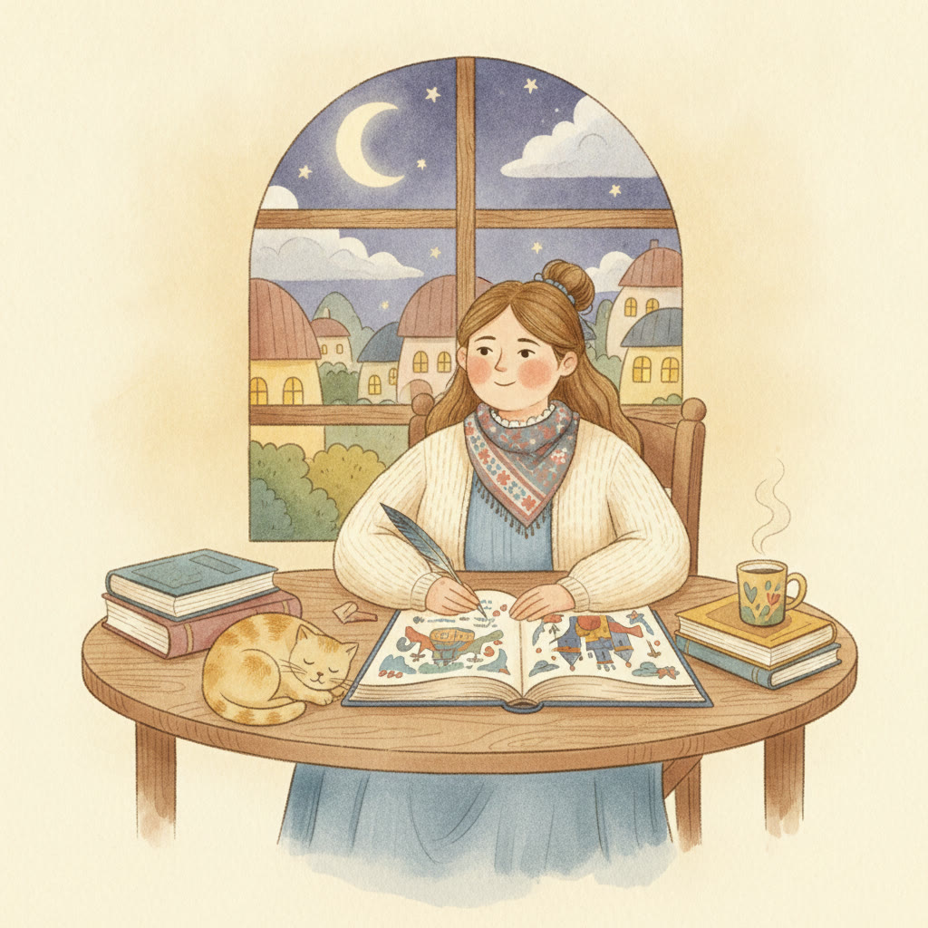 Ilustrácia: spisovateľka Mária Ďuríčková